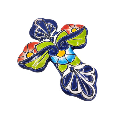 Mexican Talavera Wall Cross 8.5